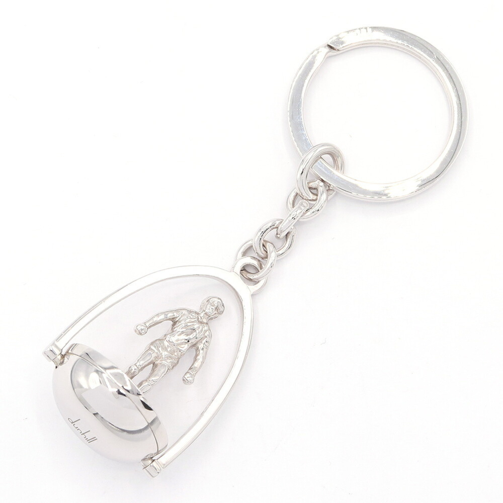 Dunhill Keyring JTA3804K Silver Metal Keychain Key Holder for Men dunhill